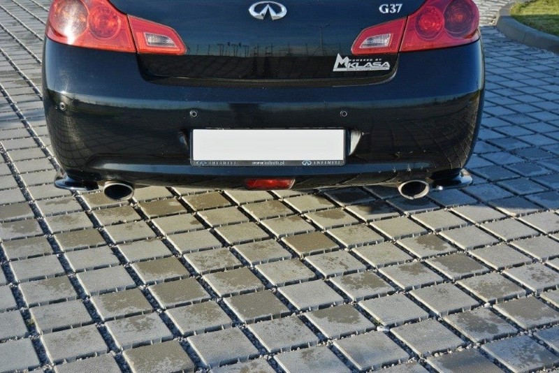 Achterzij Spoilers Infiniti G37 Sedan Glanzend Zwart