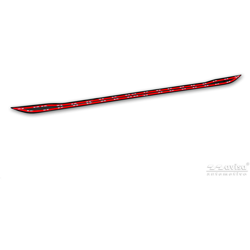 Avisa Moulure de hayon en Inox Noir Chrome sur mesure pour Volkswagen Tayron (R41) 2024-