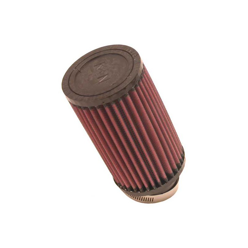 K&N Filtre à Air Universel Cylindrique 57mm raccordement, angle 20 degrés, 89mm diamètre, 152mm hauteur (RU-1720)