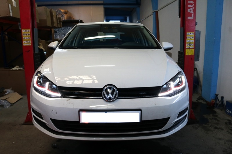 Koplampen passend voor VW Golf VII GTI led dagrijverlichting 7.5 Facelift Look