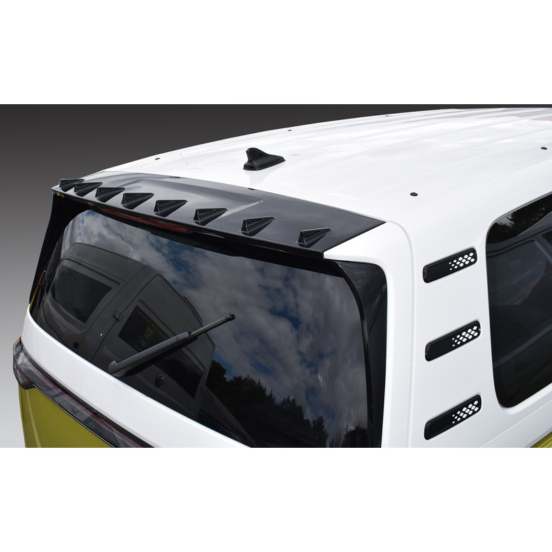 RGM Becquet de toit sur mesure pour Volkswagen ID.Buzz 2022- (Bus/Cargo) (modèles avec hayon arrière) - Noir (ABS)