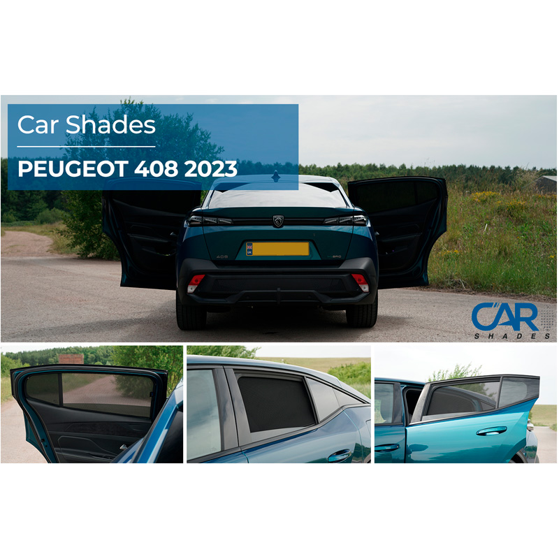 Set de Car Shades (portes arrières) sur mesure pour Peugeot 408 II 2022- (2-pièces)