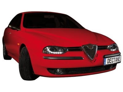 Phares Alfa Romeo 156 LED Yeux du Diable Dayline noire