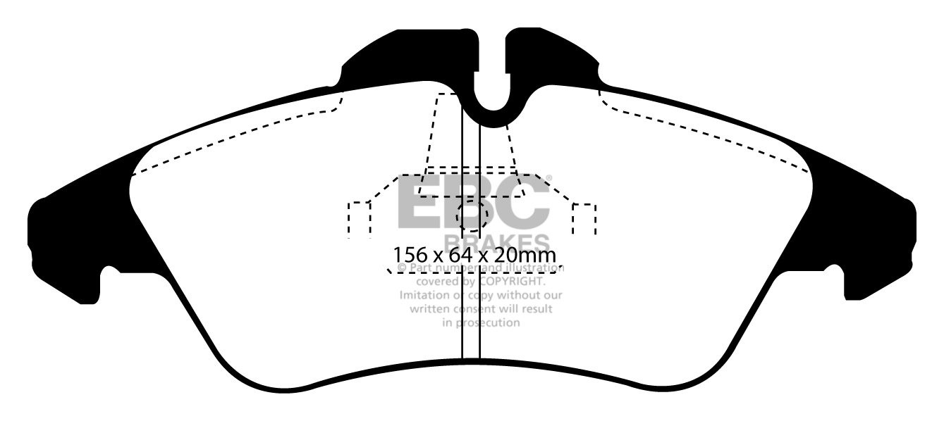 EBC Brakes SUNBEAM Rapier 1.7 65-68 Remblokken voorzijde greenst