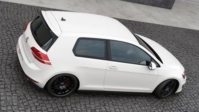Spoilerlip VW Golf 7 GTI Clubsport Glans Zwart Maxton