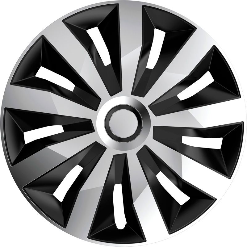 Jeu d'enjoliveurs Penta 14-inch argent/noir
