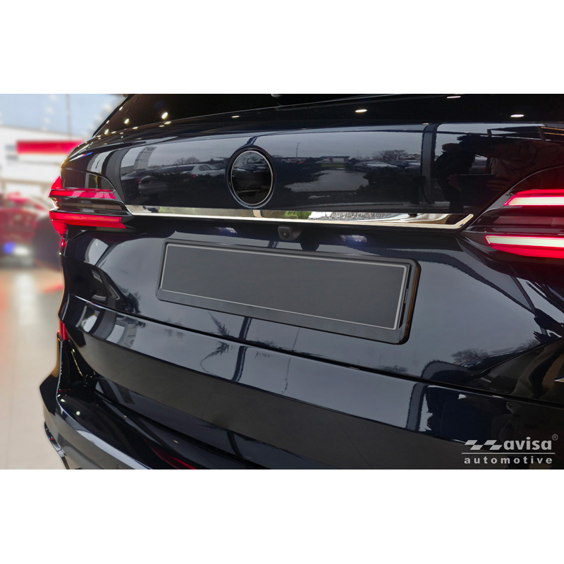 Avisa Revêtement d'habillage du hayon du coffre inox Chrome sur mesure pour BMW X5 IV (G05) M-Sport 2018-2023 & Facelift 2023-