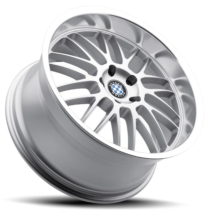 Velgen Beyern Mesh 22x11 5x120 ET25 Zilver + Machined Rand