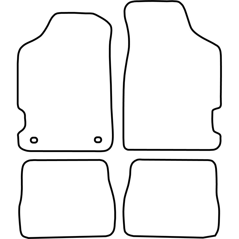 Set de tapis de sol en velours sur mesure pour Citroen Saxo 2000-2003