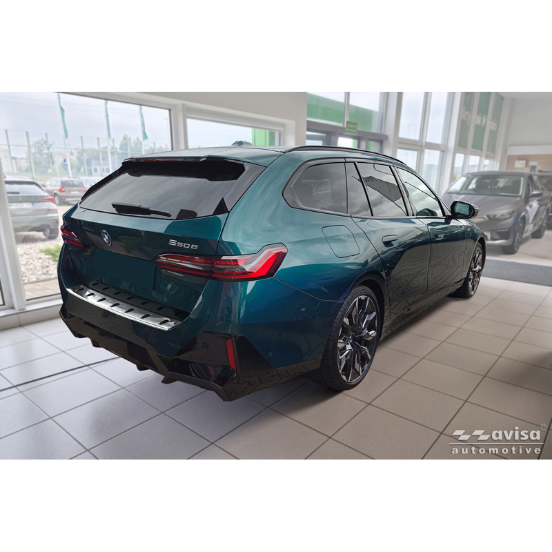 Avisa Protection de seuil arrière inox sur mesure pour BMW Série 5 Touring (G61) 2024- incl. M-Sport 'STRONG EDITION'
