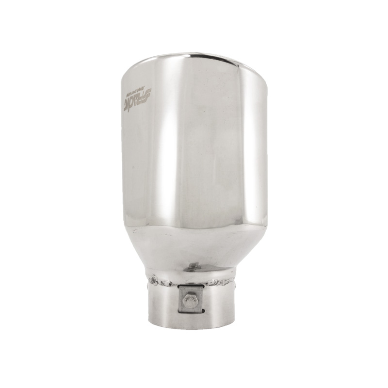 Simoni Racing Embout d'Échappement Ovale Inox - 135x85xL185mm - Montage ->60mm