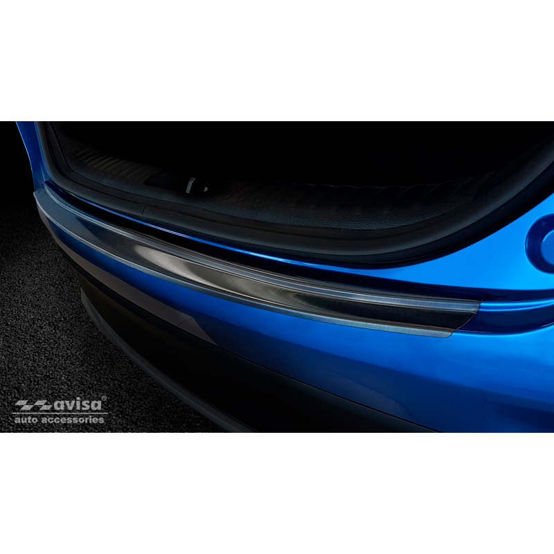 Protection de seuil arrière inox noir sur mesure pour Kia XCeed 2019-