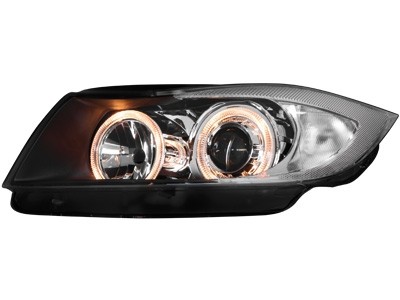 Phares BMW 3 serie E90 Angel Eyes noire
