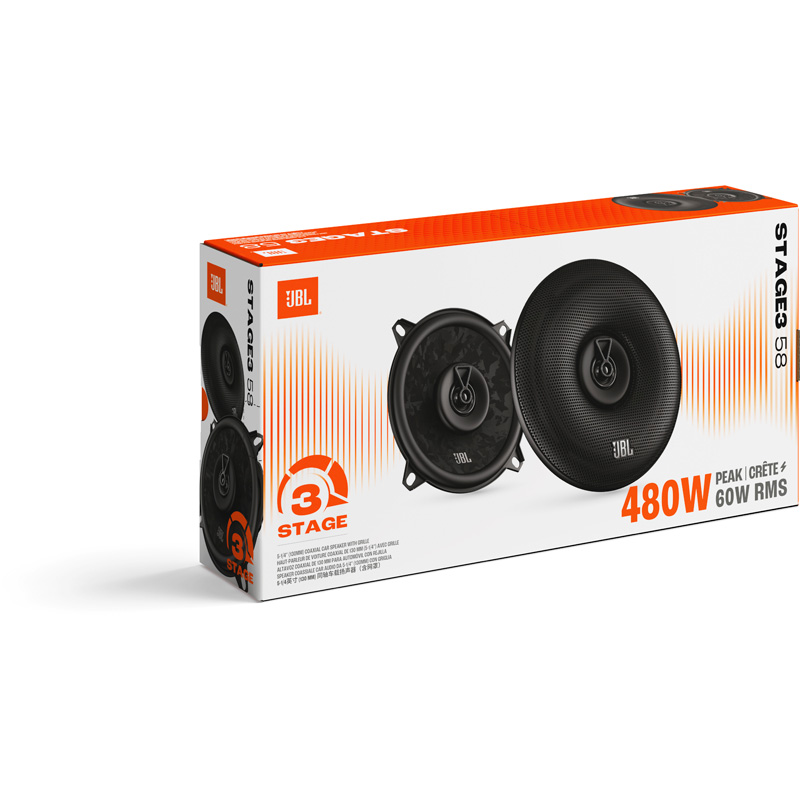 JBL Stage 3 Gen2 58 5.25'' (13cm) 480Watt Coaxial Set de haut-parleur