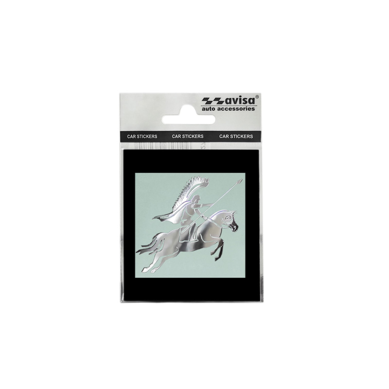 Autocollant Nickel 'Polish husar on horseback' - 60x60mm