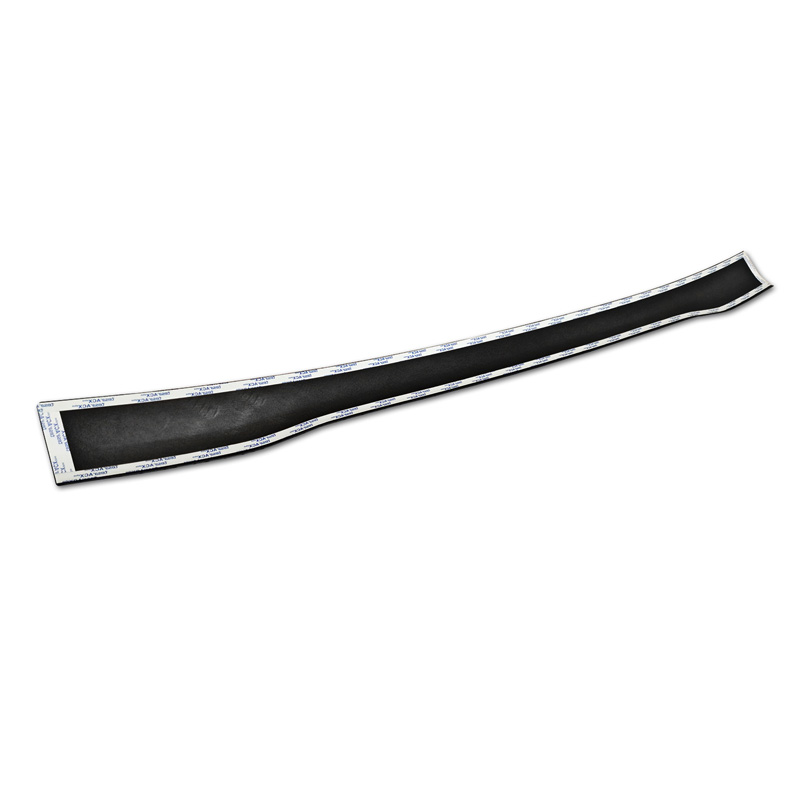 Protection de seuil arrière en aluminium noir mat sur mesure pour Ford Transit Custom & Tourneo Custom (V710) 2023- / Volkswagen Transporter T7 2024- 'Riffled Plate'