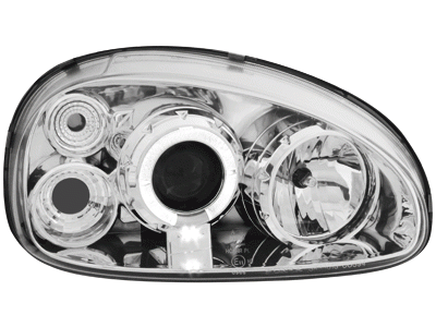 Phares Corsa B Angel Eyes chrome