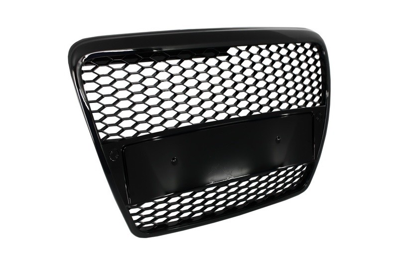 Grille Audi A6 4F C6 (2004-2007) RS Design Piano Black Embleemlo