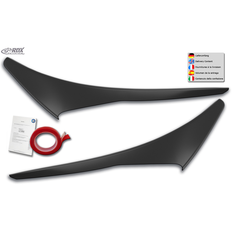 Spoilers de phares sur mesure pour Opel Astra K HB 5-portes/Sportstourer 2015-2021 (ABS)