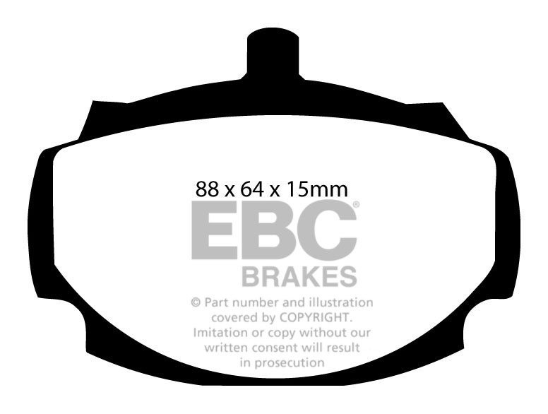 EBC Brakes SEAT Alhambra 1.8 Turbo 98-2000 Remblokken voorzijde