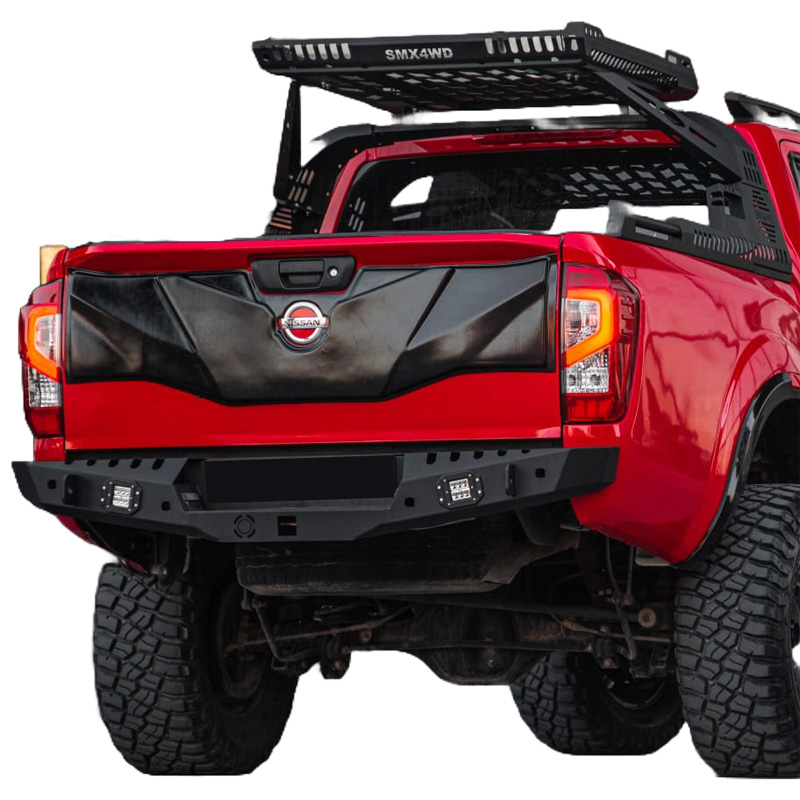Protecteur de hayon sur mesure pour Nissan Navara NP300 (D23) 2014-2021 - Version 2 - Noir mat