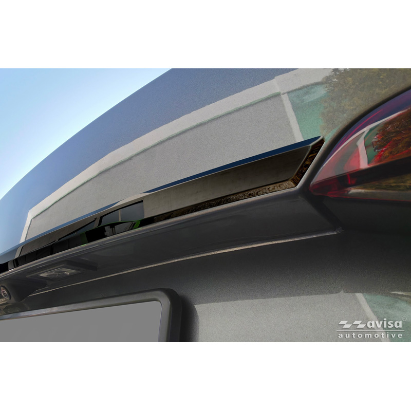 Avisa Moulure de hayon en Inox Noir Chrome sur mesure pour Skoda Octavia IV Combi (NX5) 2019-2024 & Facelift 2024-