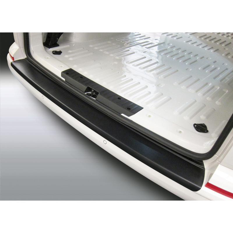 Protection de seuil arrière (ABS) sur mesure pour Volkswagen Transporter T6 Caravelle/Multivan 9/2015- avec hayon Noir