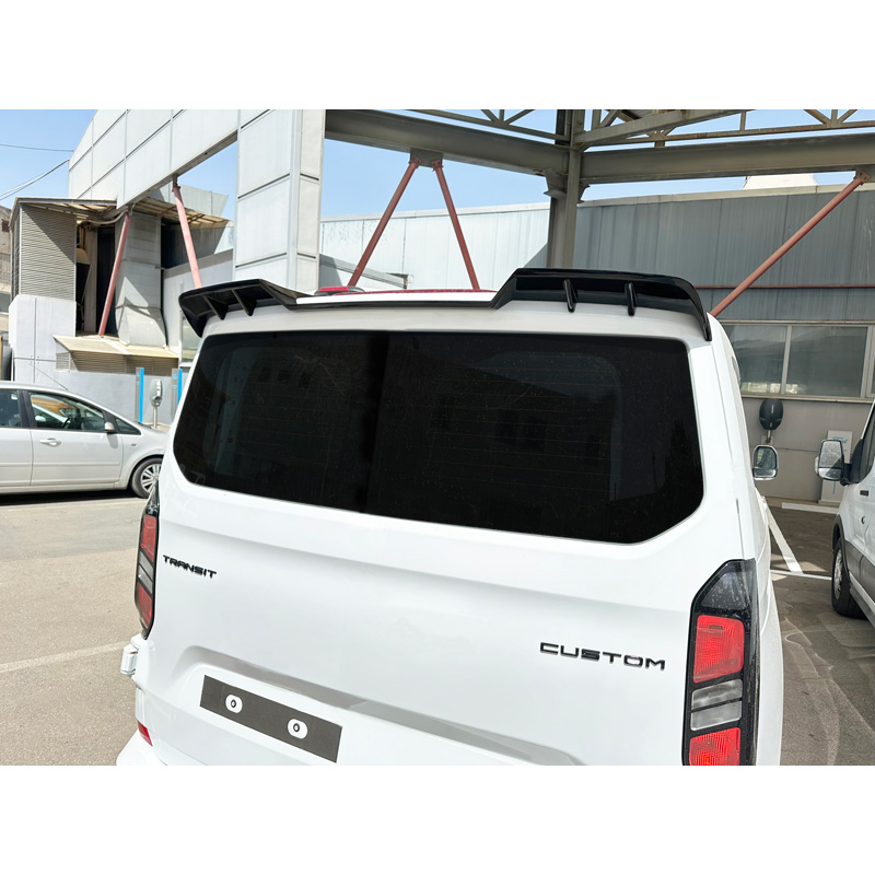 Becquet de toit V.2 sur mesure pour Ford Transit Custom (V710) 2023- & Volkswagen Transporter T7 2024- (avec hayon arrière) (PU)
