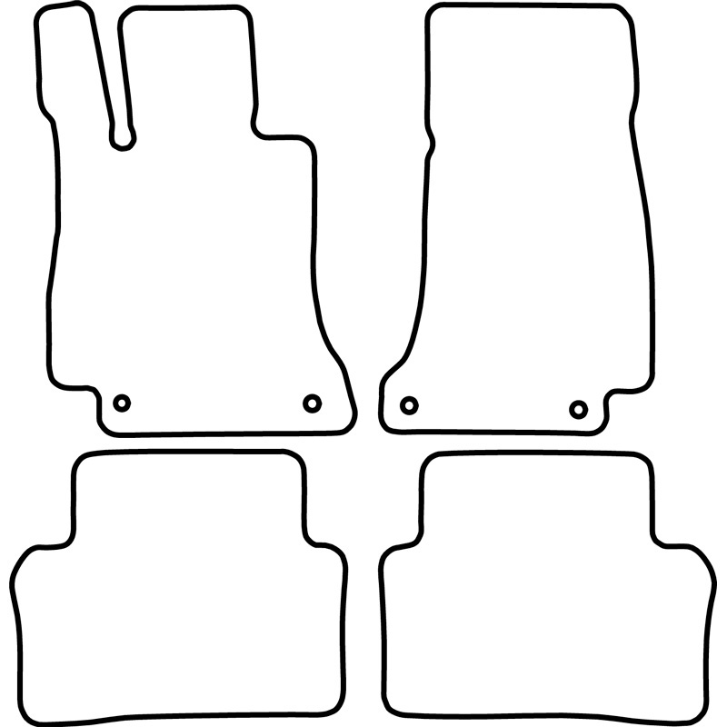 Set de tapis de sol en velours sur mesure pour Mercedes Classe-E W213 2016-
