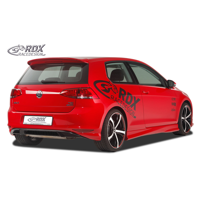 Jupe arrière 'Diffuseur' sur mesure pour Volkswagen Golf VII HB 3/5-portes 2012- 'GTI-Look' excl. GTi/GTD (PUR)