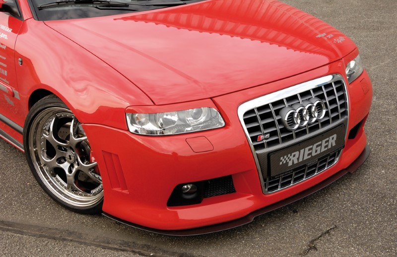 Carbon-Look Spoilerzwaard gevormd voor Voorbumper Audi A3 8L S3-