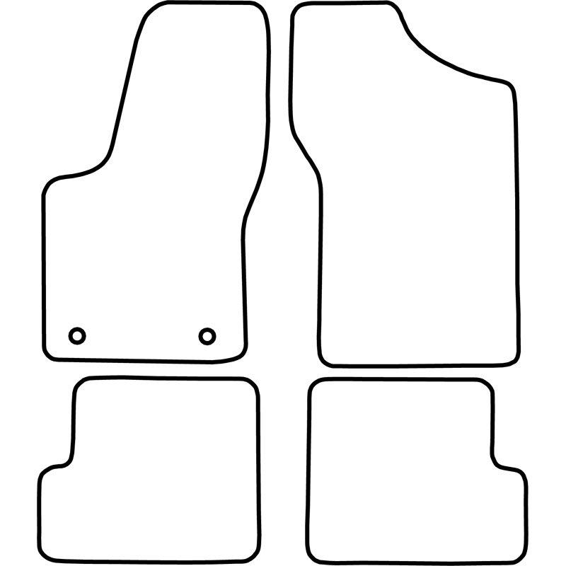Set de tapis de sol sur mesure pour Fiat Seicento 1998-2005