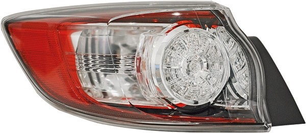 Achterlicht rechts MAZDA 3, 09-11 LED/BUITENZIJDE