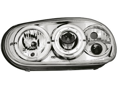 Phares VW Golf IV Angel Eyes chrome