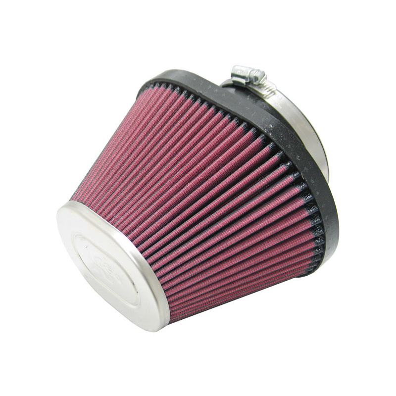 K&N Filtre à Air Universel Ovale/Conique 100mm raccordement, 191x137mm de base, 113x84mm en haut, 121mm hauteur (RC-1680)
