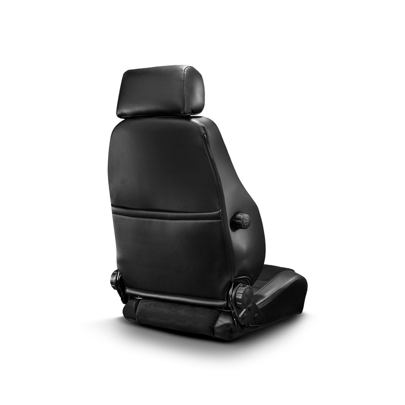Sparco Siège Baquet GT - Skaï Noir + Microfibre Noir - Réglable