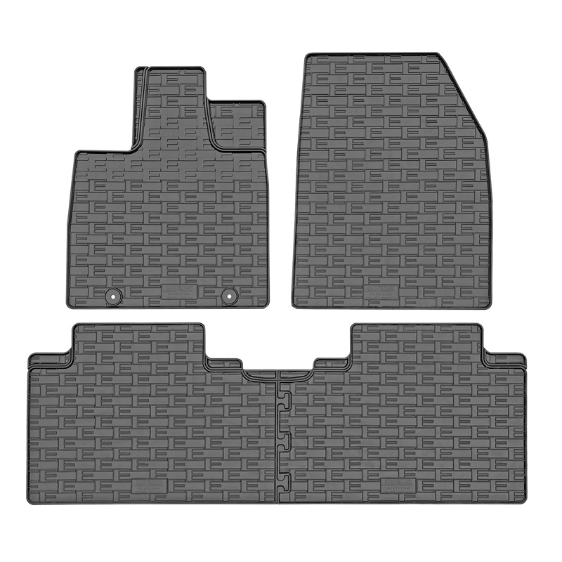 CIKCAR Set tapis de caoutchouc sur mesure pour BYD Atto 2 EV 2024- & DM-i Hybrid 2026- (4-pièces + points de fixage)