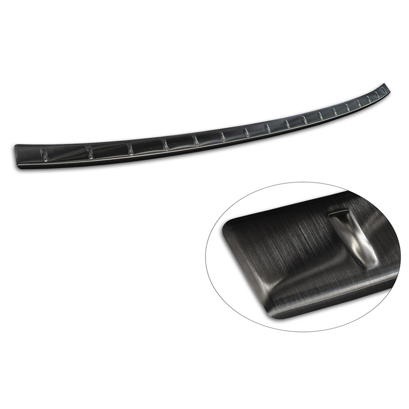 Avisa Protection de seuil arrière inox noir sur mesure pour Omoda 5 2024- 'Ribs'