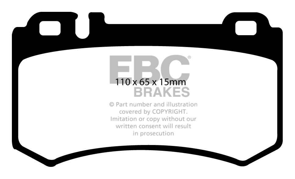 EBC Brakes MERCEDES CLK (C209) CLK55 AMG 2005-.. Remblokken acht