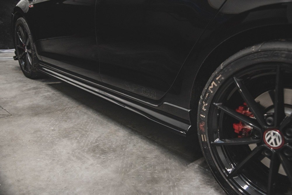Zijskirts Volkswagen Golf 7 GTI TCR Maxton Glans Zwart
