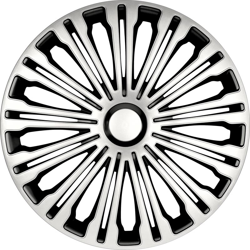 Jeu d'enjoliveurs Volante 16-inch argent/noir