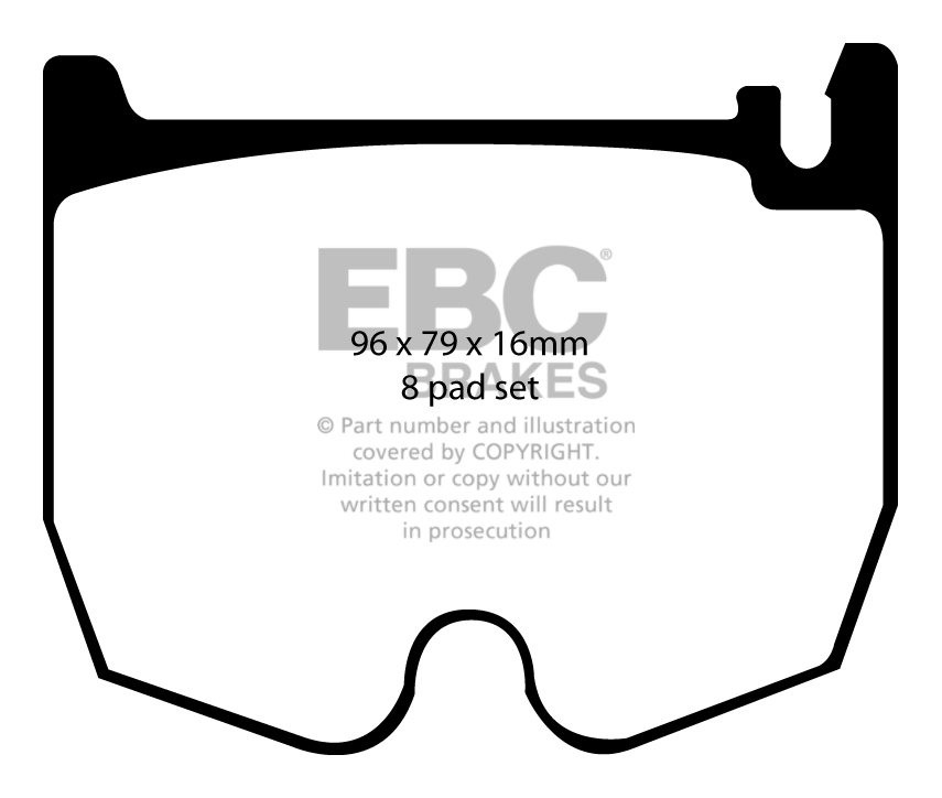 EBC Brakes MERCEDES SL-Class (R230) SL65 AMG 2004-2007 Remblokke