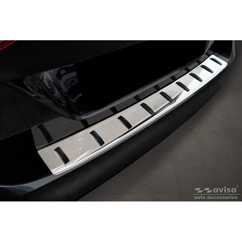 Protection de seuil arrière inox sur mesure pour Volkswagen Golf VII Variant incl. Alltrack 2012-2017 'STRONG EDITION'
