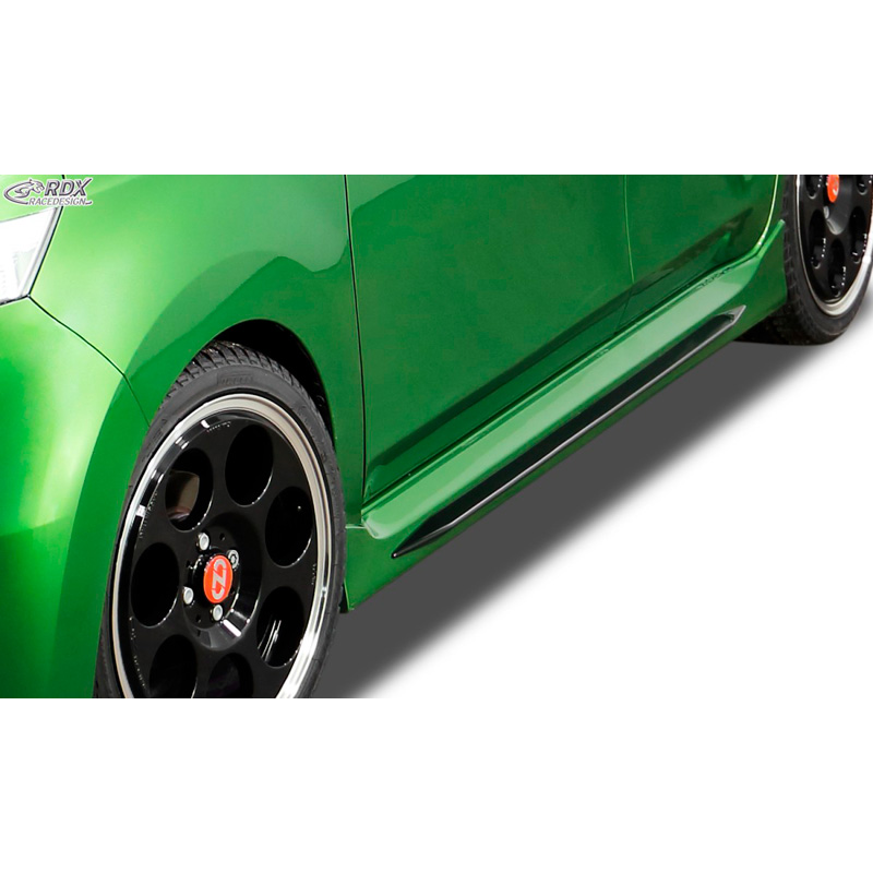 Jupes latérales 'Slim' sur mesure pour Daihatsu Materia (ABS noir luisant)