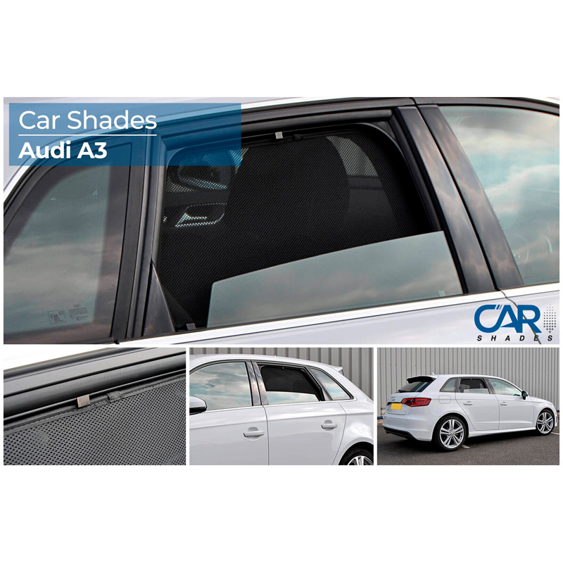 Set de Car Shades (portes arrières) sur mesure pour Audi A3 8V 5 portes 2012- (2-pièces)