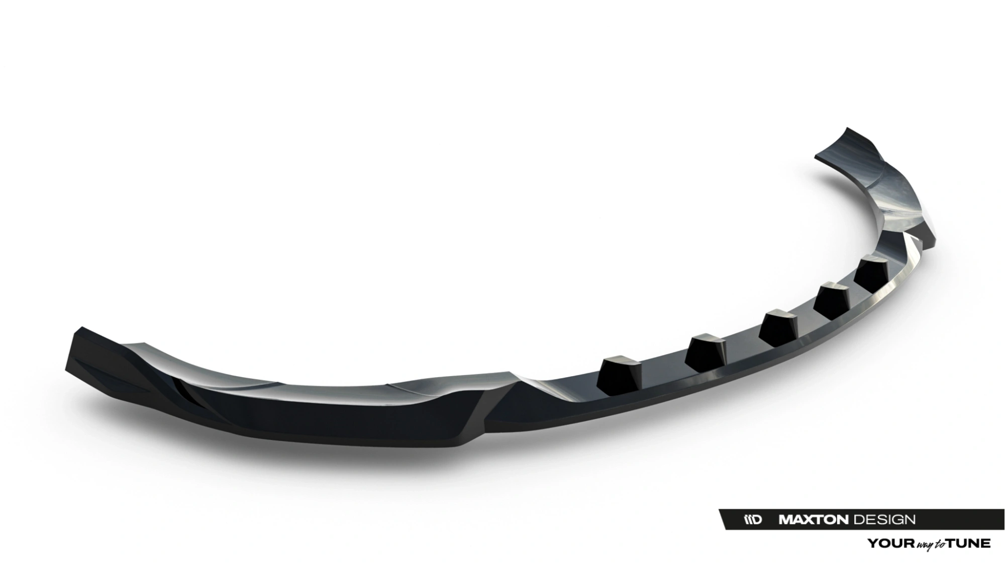 Voorspoiler passend voor Mercedes-AMG E53 Sedan / Estate W214 Maxton Glans Zwart