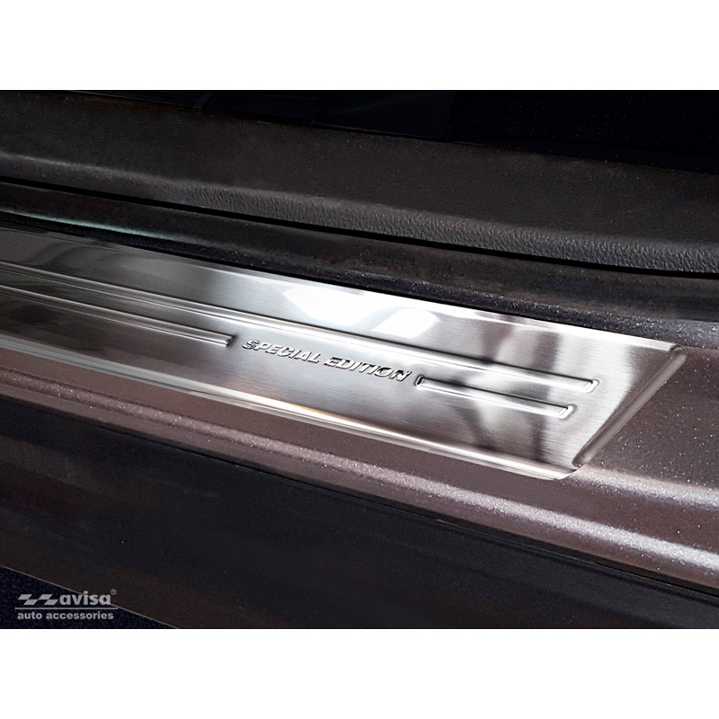 Seuils de portes inoxydable sur mesure pour Mitsubishi Eclipse Cross 2018- incl. PHEV 'Special Edition' - 4-pièces
