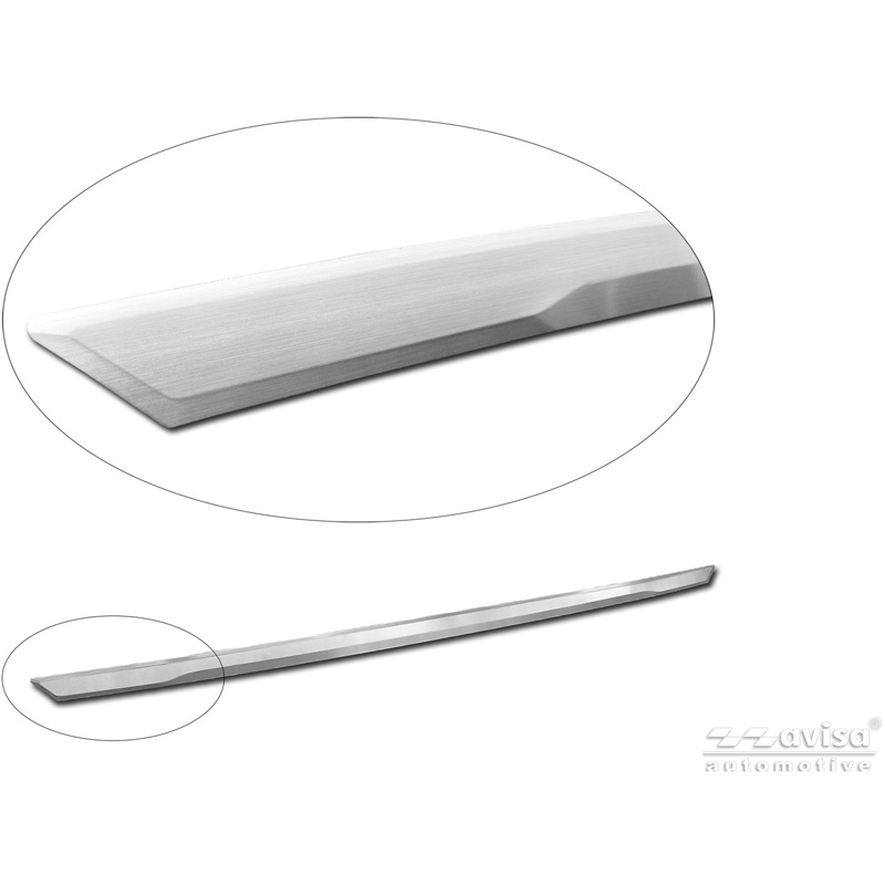 Avisa Revêtement d'habillage du hayon du coffre inox brossé sur mesure pour Skoda Octavia IV Combi (NX5) 2019-2024 & Facelift 2024-