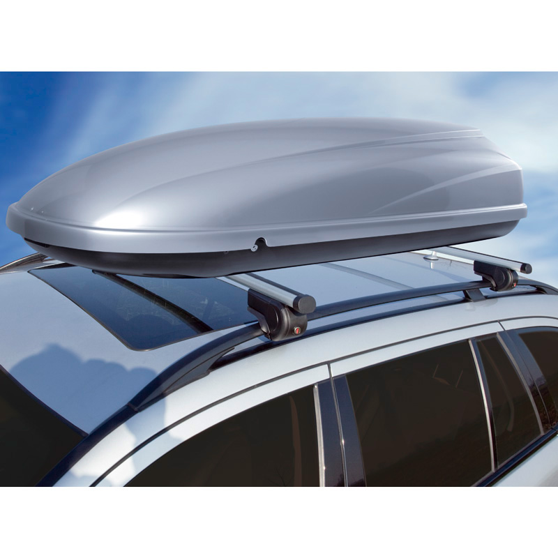 Jeu de barres de toit universelle Twinny Load Aluminium Driver 124cm pour voitures avec barres longitudinales d'origine ouvertes