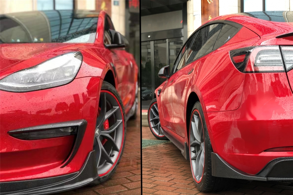 Bodykit Tesla Model 3 Carbon look